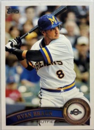 Ryan Braun [Sparkle] #1 Baseball Cards 2011 Topps