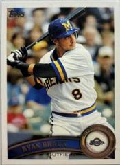 Ryan Braun [Sparkle] #1 Baseball Cards 2011 Topps Prices