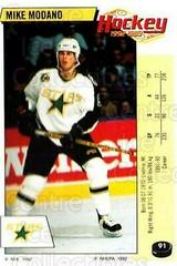 Mike Modano #91 Hockey Cards 1992 Panini Stickers Prices