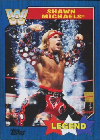 Shawn Michaels [Blue] #94 Wrestling Cards 2017 Topps WWE Heritage