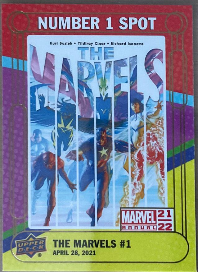 The Marvels #N1S-20 Marvel 2021 Upper Deck Annual Number 1 Spot