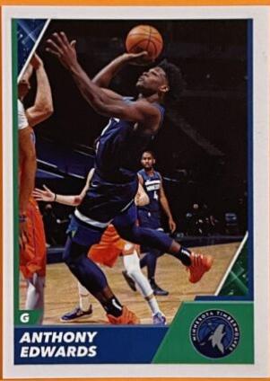 Anthony Edwards #397 Basketball Cards 2021 Panini NBA Stickers