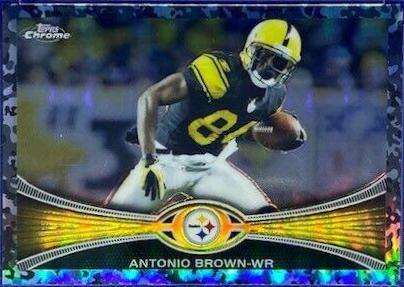 Antonio Brown [Camouflage Refractor] #106 Football Cards 2012 Topps Chrome