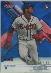 Ronald Acuna Jr. [Blue Refractor] #51 Baseball Cards 2018 Bowman's Best Prices