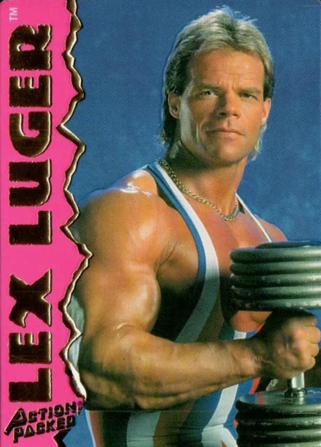 Lex Luger #7 Wrestling Cards 1995 Action Packed WWF