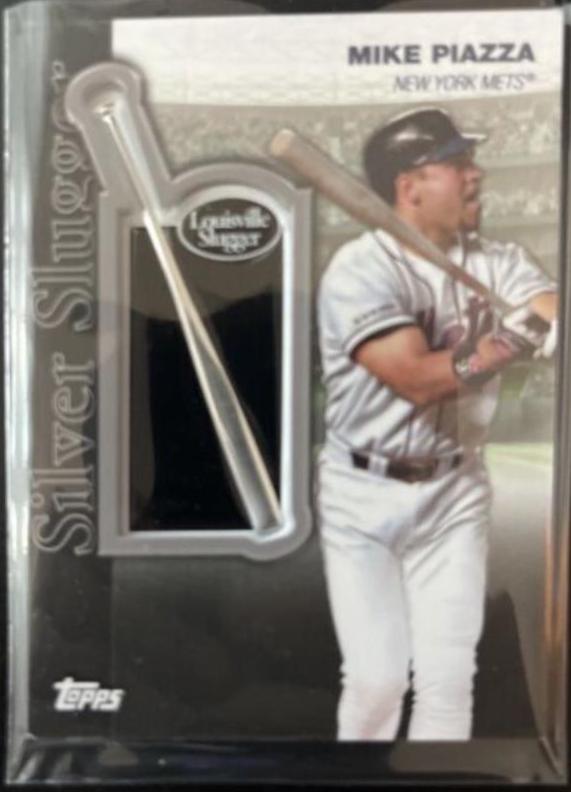 Mike Piazza [Black] #SSA-MP Baseball Cards 2022 Topps Silver Slugger Award Patches