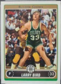 Larry Bird [Boxing Out Magic] #33 Basketball Cards 2006 Topps