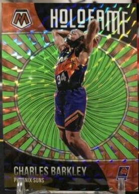 Charles Barkley [Mosaic Green Fluorescent] #2 Basketball Cards 2020 Panini Mosaic HoloFame