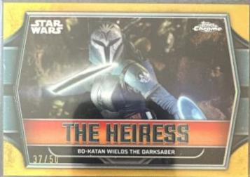 Bo-Katan Wields the Darksaber #TH-5 Star Wars 2024 Topps Chrome The Heiress