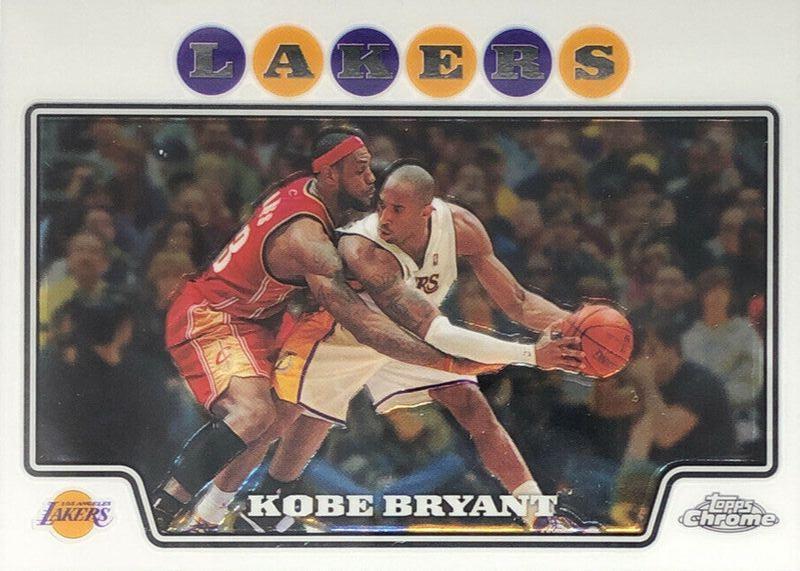 2008-09 Topps Kobe store Bryant Guarded By Lebron James Iconic Card #24