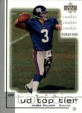 Jesse Palmer #218 Football Cards 2001 Upper Deck Top Tier