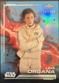 Leia Organa [Blue Refractor] #103 Star Wars 2024 Topps Chrome