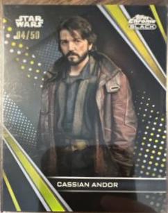 Cassian Andor [Gold Refractor] #1 Star Wars 2023 Topps Chrome