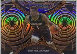 Zion Williamson [Orange] #12 Basketball Cards 2022 Panini Obsidian Tunnel Vision