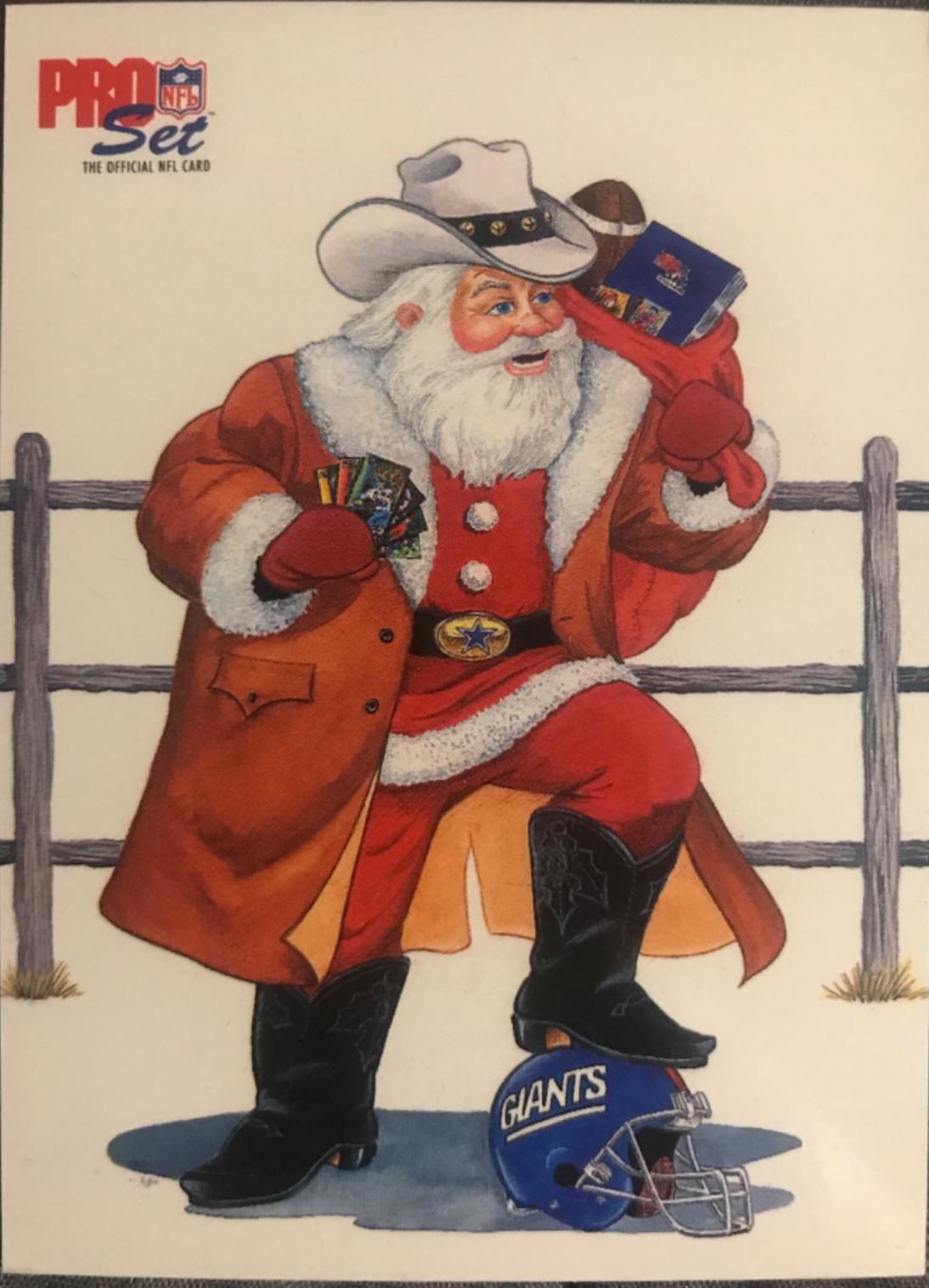 Santa Claus Football Cards 1992 Pro Set