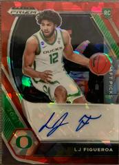 LJ Figueroa [Red Ice] #DP-LJF Basketball Cards 2021 Panini Prizm Draft Picks Autographs Prices