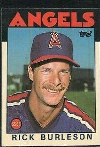 Rick Burleson #16T Baseball Cards 1986 Topps Traded Tiffany