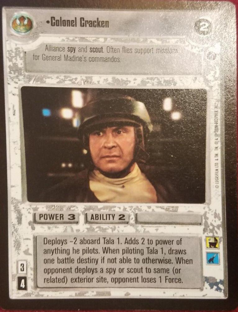 Colonel Cracken [Limited] Star Wars CCG Death Star II