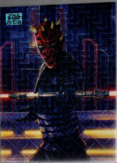 Darth Maul [Mojo Refractor] #AS-7 Star Wars 2024 Topps Chrome Galaxy Art of the Sith