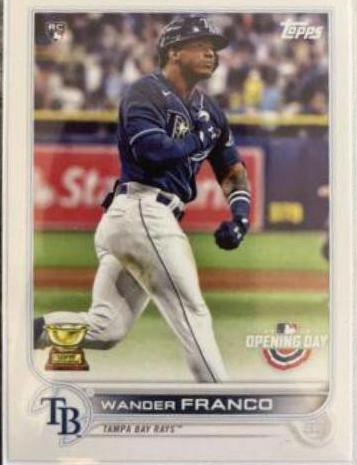 Wander Franco [SP Variation] #208 Baseball Cards 2022 Topps Opening Day