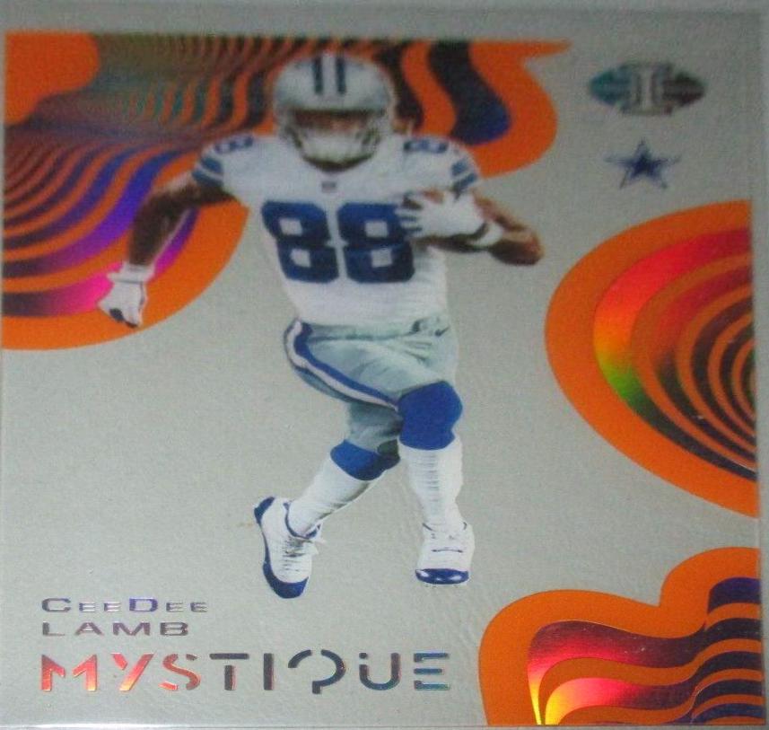 CeeDee Lamb [Orange] #MY8 Football Cards 2020 Panini Illusions Mystique