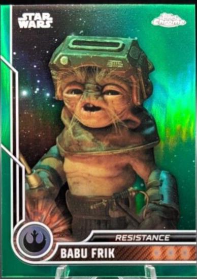 Babu Frik [Green Refractor] #74 Star Wars 2023 Topps Chrome