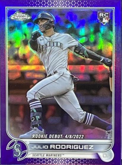 Julio Rodriguez 2022 Topps top Chrome 9 Mint Update Series Rookie Debut #USC165