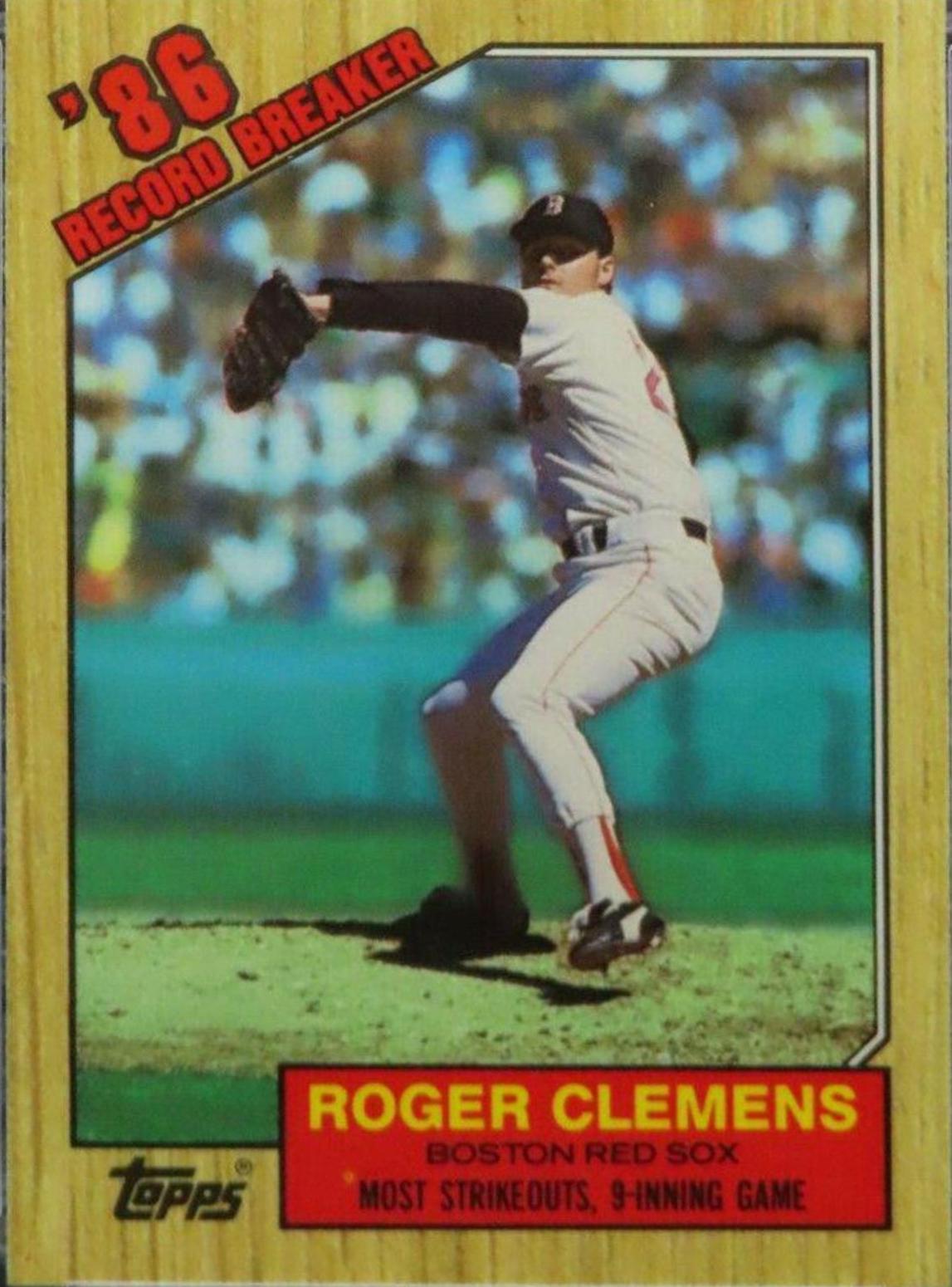 Roger Clemens Record Breaker Prices Topps Tiffany