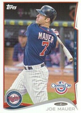 Joe Mauer #73 Baseball Cards 2014 Topps Opening Day