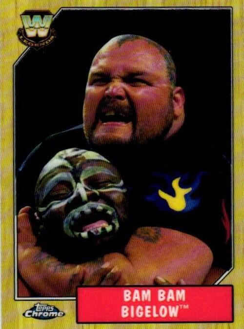 Bam Bam Bigelow #80 Wrestling Cards 2008 Topps Heritage III Chrome WWE