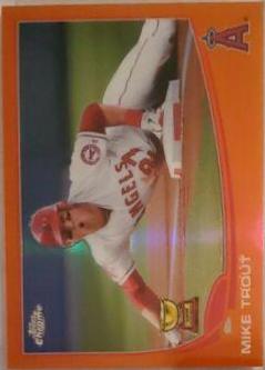 2013 Topps Chrome Mike Trout Sliding Refractor #1 PSA outlet 8 NM-Mint