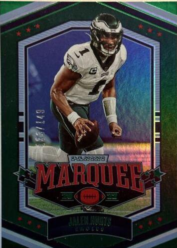 Jalen Hurts [Green] #17 Football Cards 2022 Panini Chronicles Marquee