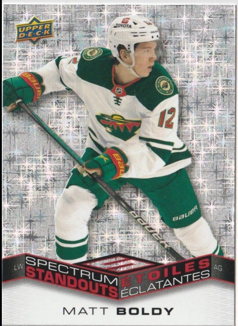 Matt Boldy #C-15 Hockey Cards 2022 Upper Deck Tim Hortons Spectrum Standouts