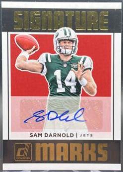 Sam Darnold Football Cards 2018 Donruss Signature Marks