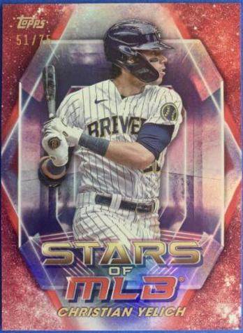 Christian Yelich [Red] #SMLB-11 Baseball Cards 2023 Topps Stars of MLB