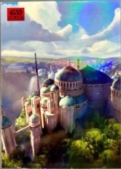 Theed Palace  [Red Refractor] #AN-4 Star Wars 2024 Topps Chrome Galaxy Art of Naboo