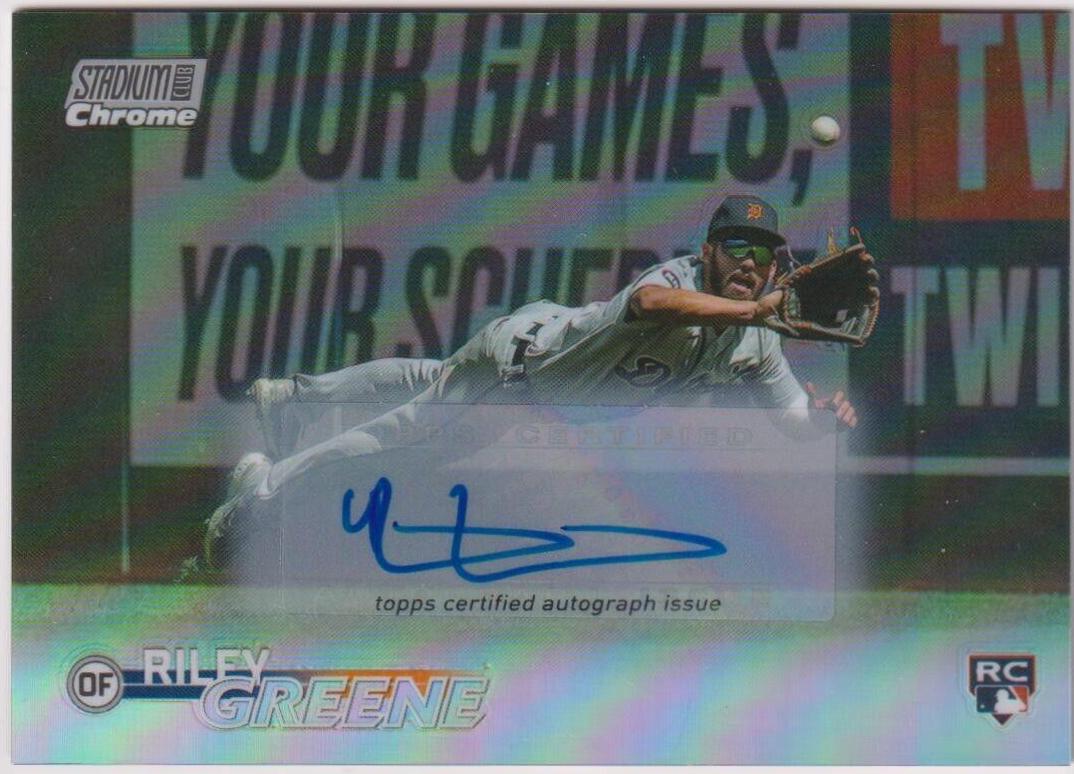 Riley Greene [Black] #SCBA-RG Prices | 2023 Stadium Club Autographs ...