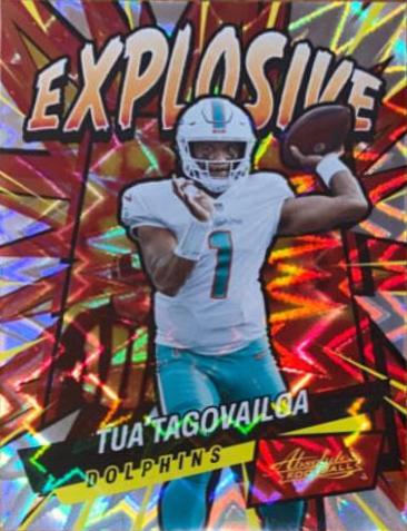 Tua Tagovailoa 2022 Panini Absolute Football EXPLOSIVE outlet Case Hit Miami Dolphin SS