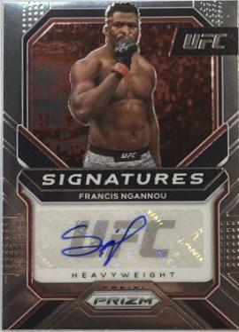 Francis Ngannou #SG-FNG Ufc Cards 2021 Panini Prizm UFC Signatures