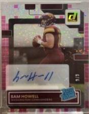 Sam Howell [Autograph Techno] #55 Prices | 2022 Panini Clearly Donruss ...
