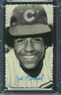 Jose Cardenal [White Back] #55 Baseball Cards 1974 Topps Deckle Edge