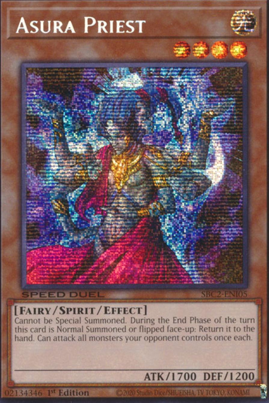 Asura Priest [Prismatic Secret Rare] SBC2-ENI05 YuGiOh Speed Duel: Battle City Finals