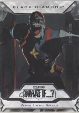 Zombie Captain America #BD25 Marvel 2023 Upper Deck What If Black Diamond