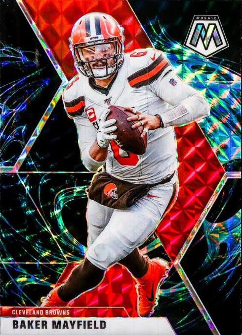 BAKER MAYFIELD 2021 PANINI on sale MOSAIC PRIZM GENESIS SSP CASE HIT INSERT