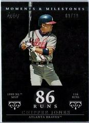 Chipper Jones [75 Runs] #24 Baseball Cards 2007 Topps Moments & Milestones Prices