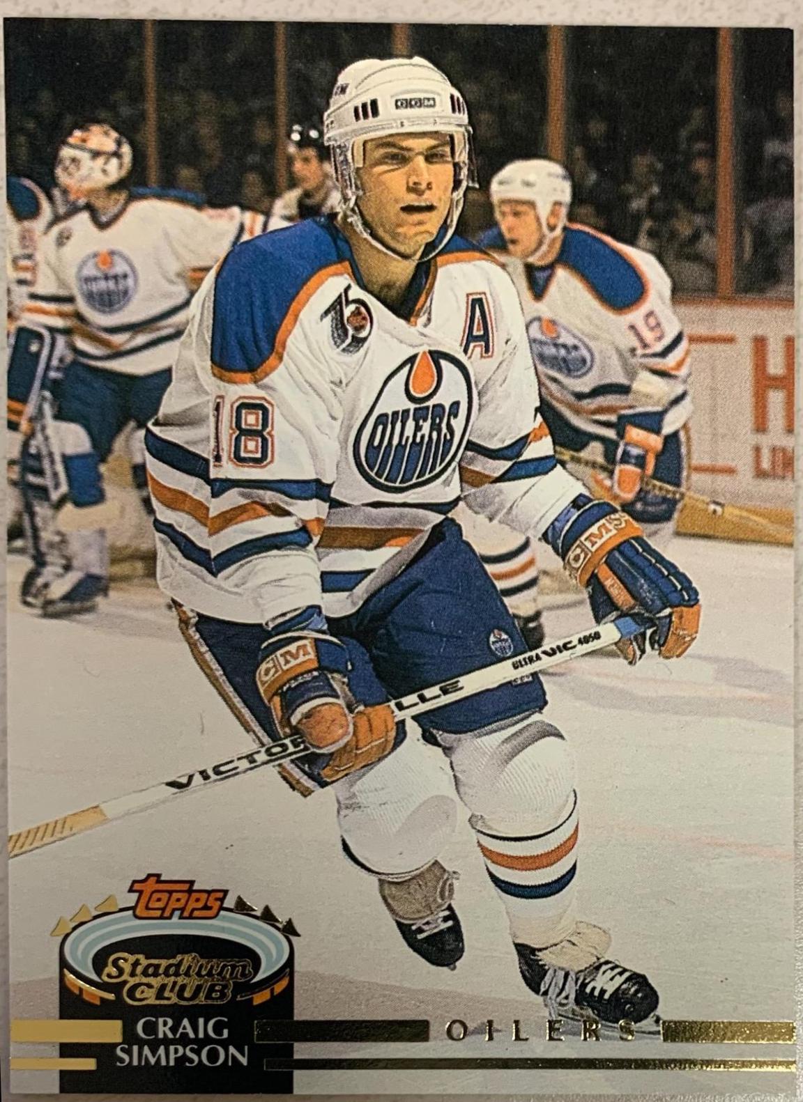 Craig Simpson #473 Hockey Cards 1992 Stadium Club