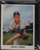 Johnny Podres [Brooklyn Dodgers] Baseball Cards 1955 Golden Stamps