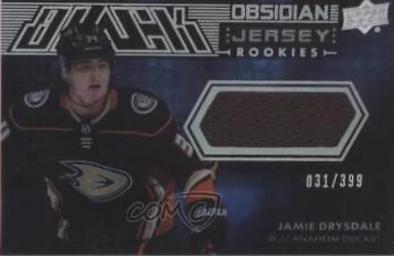 Jamie Drysdale #ORJ-JD Hockey Cards 2021 SPx UD Black Obsidian Rookie Jersey