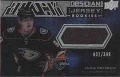 Jamie Drysdale #ORJ-JD Hockey Cards 2021 SPx UD Black Obsidian Rookie Jersey Prices