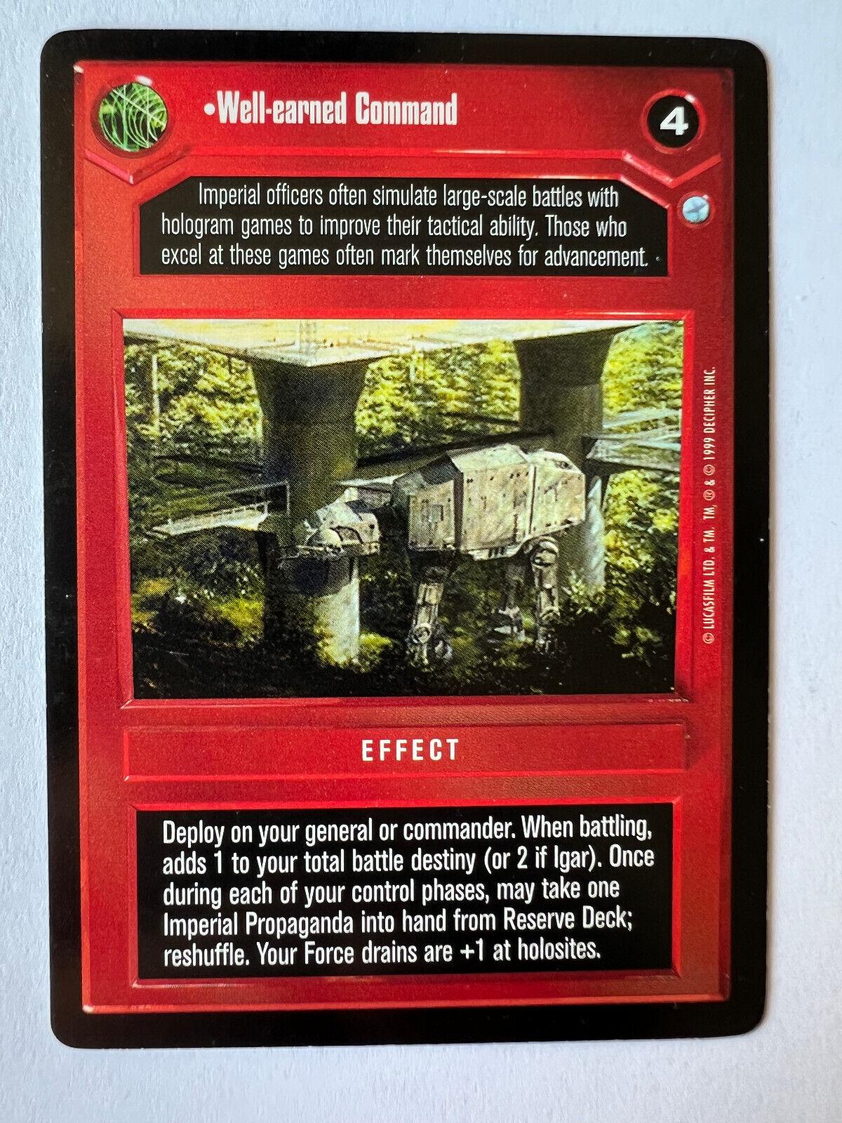 Well-earned Command [Limited] Star Wars CCG Endor